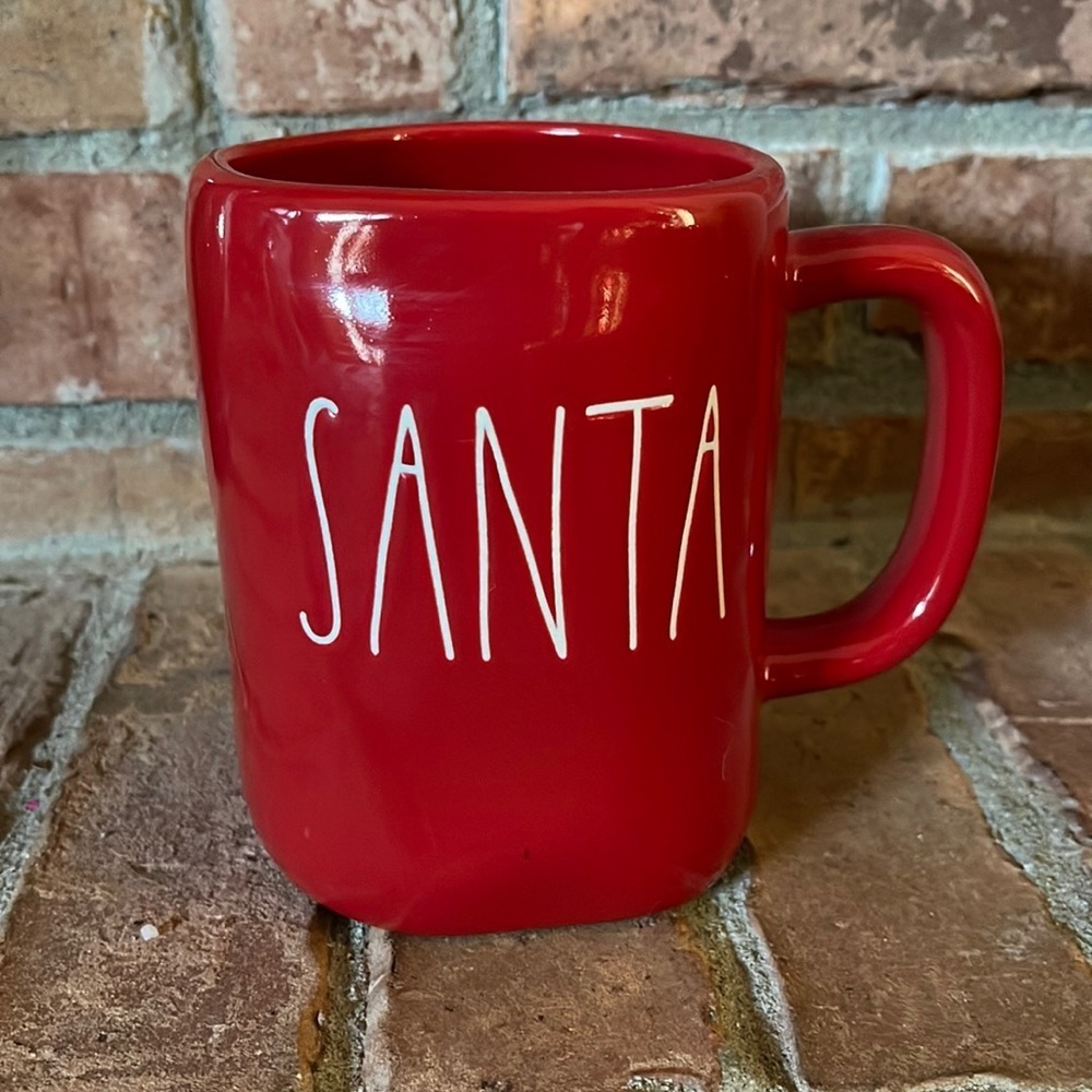 Rae Dunn Red SANTA Mug